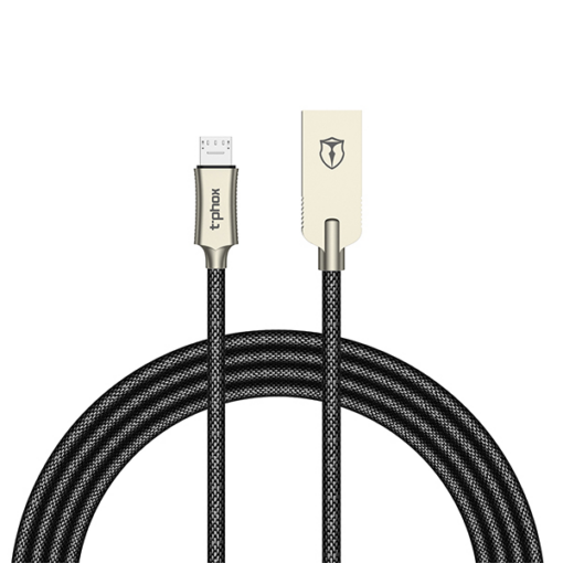 Data kabl T-phox Zinc Holly micro USB 2.4A zlatno-crni 1.2m - Image 4