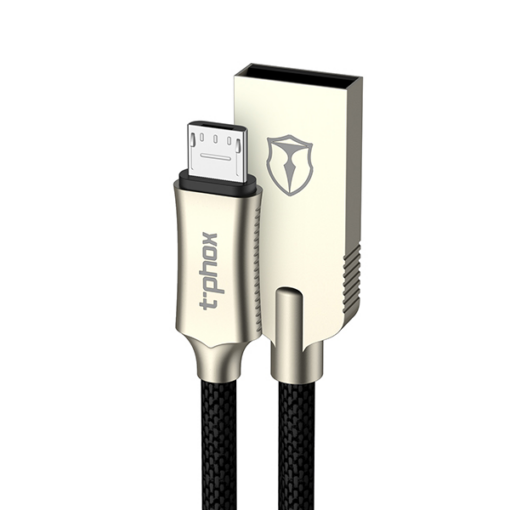 Data kabl T-phox Zinc Holly micro USB 2.4A zlatno-crni 1.2m - Image 5