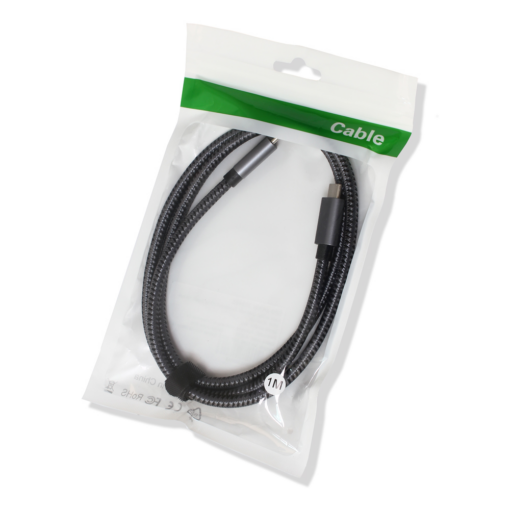 Data kabl Thunderbolt PD na Type C 40Gbps 240W 5K sivi 1m - Image 4