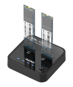 Docking station MAIWO K3016P2, Type C 3.2 na 2x M.2 NVMe clone crni
