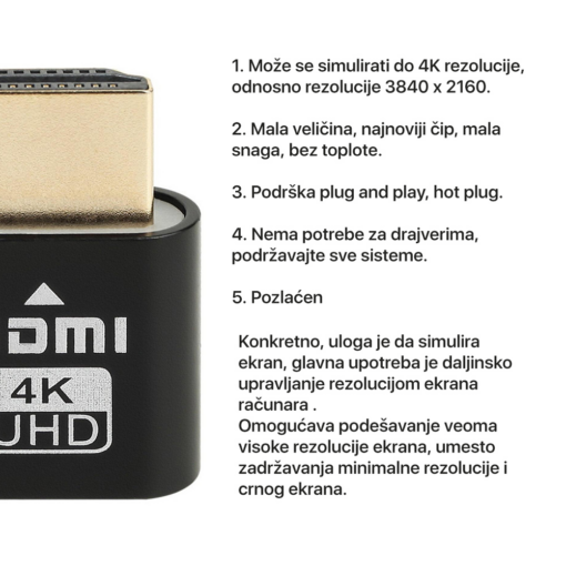 HDMI Dummy load virtual display 4K UHD - Image 3