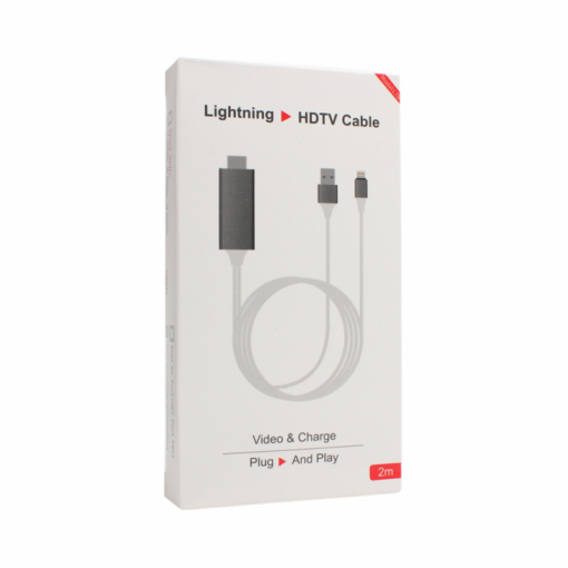 Kabl lightning na HDMI USB 2m sivi - Image 2