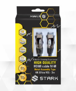 Kabl STARK HDMI M-M pozlacen 4K metalno kuciste 3m