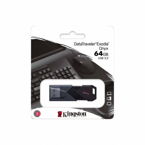 Kingston Data Traveler Exodia Onyx USB flash memorija 64GB 3.2 crna - Image 3
