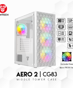 Kuciste Gaming Fantech CG83 Aero 2 belo