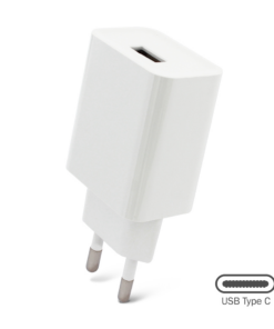 Kucni punjac 2.1A sa USB na Type C kablom CE beli