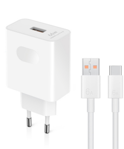 Kucni punjac Honor Super Charge 66W sa kablom beli