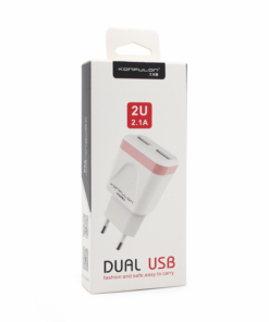 Kucni punjac KONFULON C31+S05 2xUSB 5V 2.1A sa iPhone lightning kablom beli