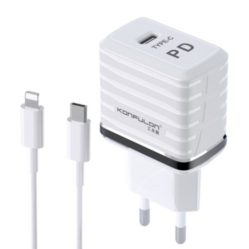 Kucni punjac KONFULON C32D+DC13 PD 20W sa iPhone lightning kablom - Image 2