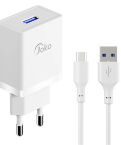 Kucni punjac KONFULON JK77 2.4A sa micro USB kablom beli 1m