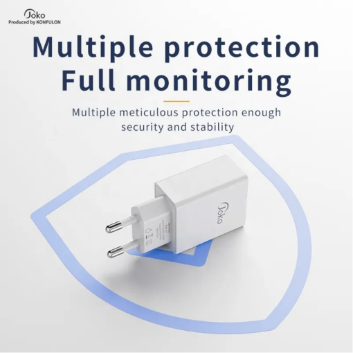 Kucni punjac KONFULON JK77 2.4A sa micro USB kablom beli 1m - Image 3