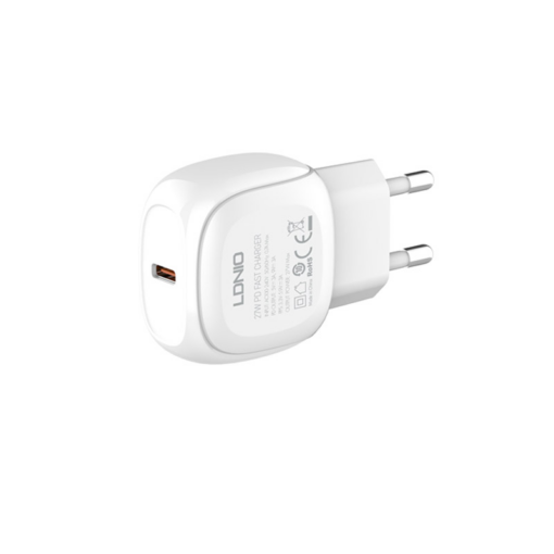 Kucni punjac LDNIO A1206C, PD 3.0, 27W, PPS, sa Type C na Type C kablom beli - Image 4