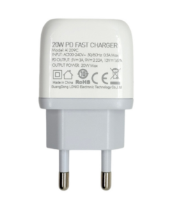 Kucni punjac LDNIO A1209C PD, 20W sa Type C na iPhone lightning kablom beli