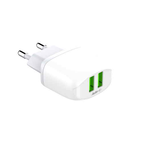 Kucni punjac LDNIO A2219 2xUSB 5V 2.4A 12W sa iPhone lightning kablom beli - Image 2