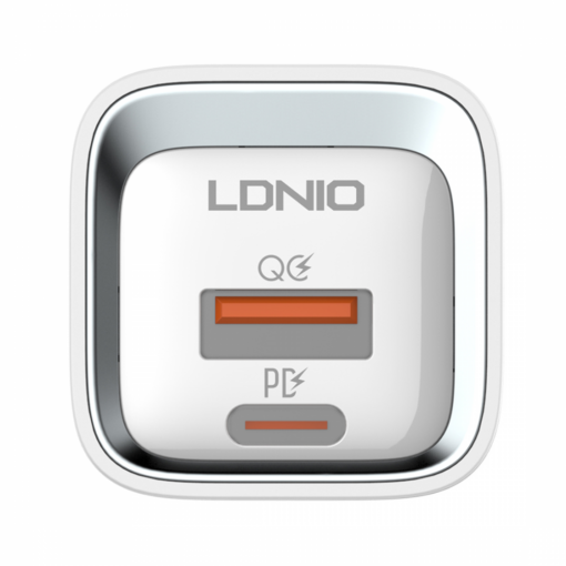 Kucni punjac LDNIO A2317C, 3.6A, QC3.0 18W, PD 30W sa Iphone lightning kablom beli - Image 5