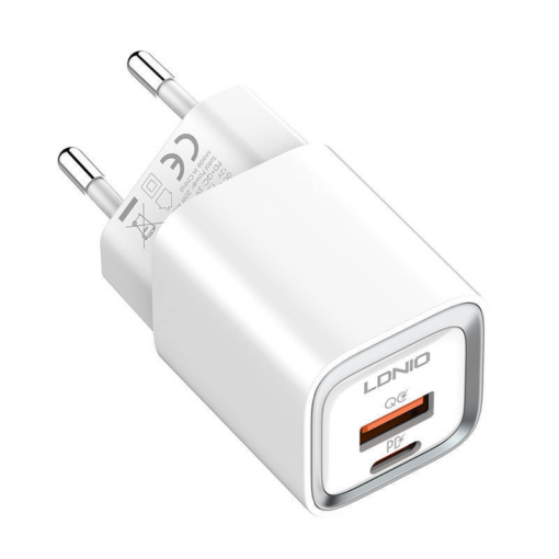 Kucni punjac LDNIO A2318C 20W PD Quick Charge 3.0 sa Type C na Type C kablom beli - Image 2