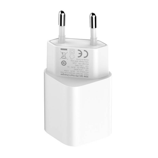 Kucni punjac LDNIO A2318C 20W PD Quick Charge 3.0 sa Type C na Type C kablom beli - Image 3