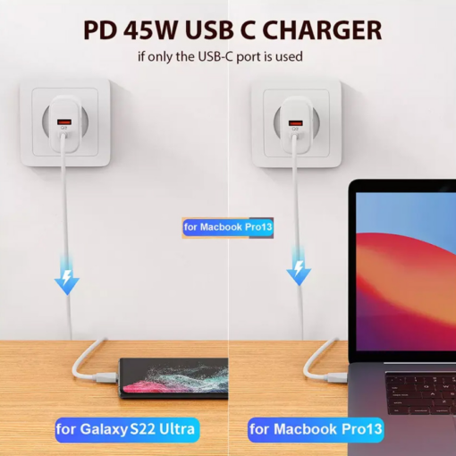 Kucni punjac LDNIO A2526C PD, QC4+, QC3.0, PPS 45W Type C na Lightning - Image 4