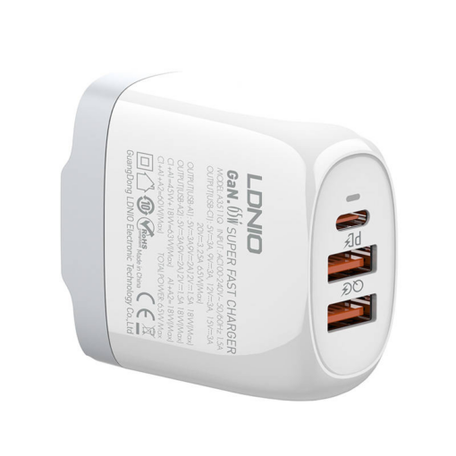 Kucni punjac LDNIO A3511Q PD, QC4+, QC3.0, PPS, 65W Type C na Type C - Image 4