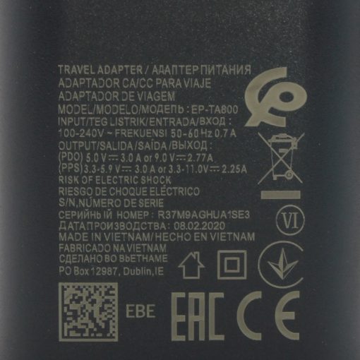 Kucni punjac PD Fast charger 25W 3A PPS za Samsung HQ CE crni - Image 4