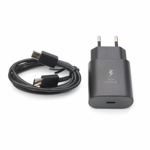 Kucni punjac PD Fast charger 25W 3A PPS za Samsung HQ sa PD Type C kablom CE crni - Image 3