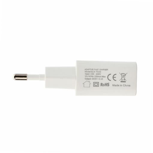 Kucni punjac Teracell Evolution TC-02 5V 2.1A sa iPhone lightning kablom beli CE - Image 3