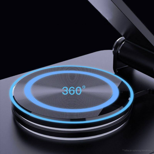Kucni punjac Wireless 15W rotirajuci beli - Image 5