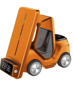 Kucni punjac Wireless 15W Viljuskar 5 u 1 narandzasti