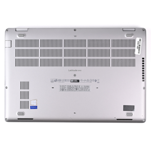 Dell Latitude 5410 bottom side with ventilation and labels