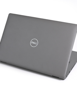 Dell Latitude 5410 top cover partially open with logo