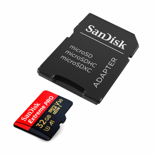 Mem. Kartica SanDisk SDHC 32GB Micro Extreme Pro 100MB/s C10 V30 U3+SD adaperom - Image 2