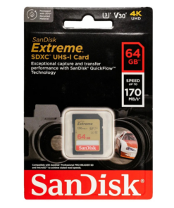 Mem. Kartica SanDisk SDXC 64GB Extreme 170MB/s V30 UHS-I Class 10 U3 V30