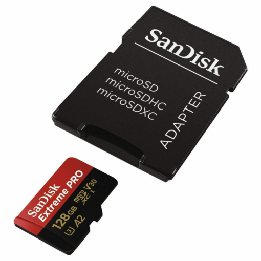Mem.Kartica SanDisk SDHC 128GB Micro Extreme Pro 200MB/s  A2 C10 UHS-I U3 V30+adapter - Image 2