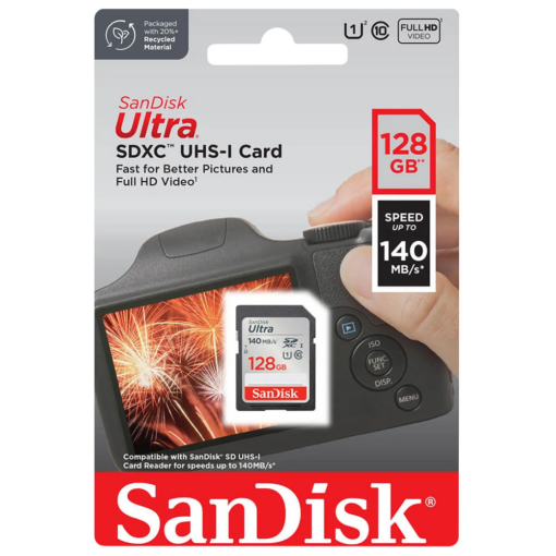 Mem.Kartica SanDisk SDXC 128GB Ultra 140MB/s Class 10 UHS-I - Image 2