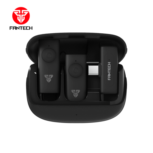 Mikrofon Wireless Fantech Lavalier Leviosa Air WMV21C (Dual Mic) Type C crni - Image 2