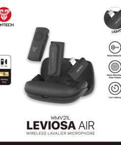 Mikrofon Wireless Fantech Lavalier Leviosa Air WMV21L (Dual Mic) Lightning