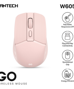 Mis Wireless Fantech W605 GO roze