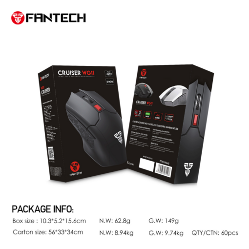 Mis Wireless Fantech WG11 Cruiser crni - Image 5