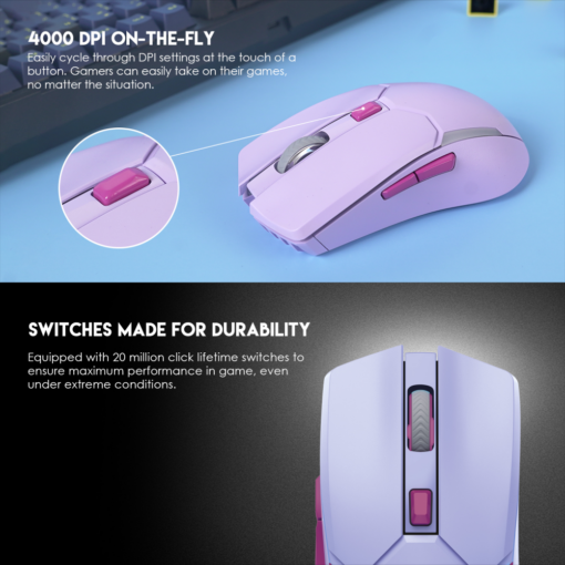 Mis Wireless Gaming Fantech WGC2 Venom II ljubicasti - Image 4