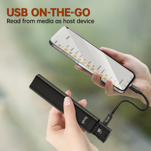 Multifunkcionalni citac adapter Budi USB-C 3.0 DC516B crni - Image 4