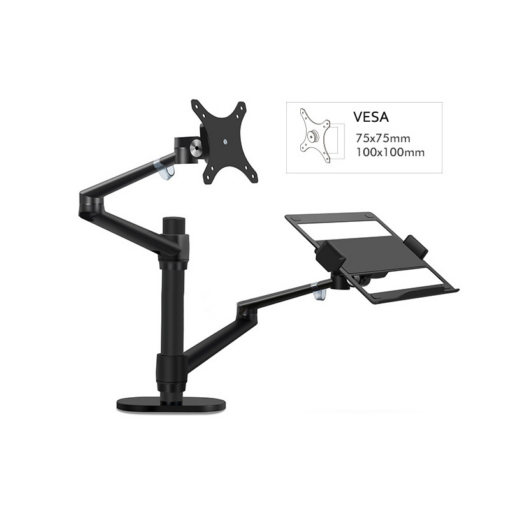 Nosac dvostruki stoni za LCD i notebook crni - Image 3