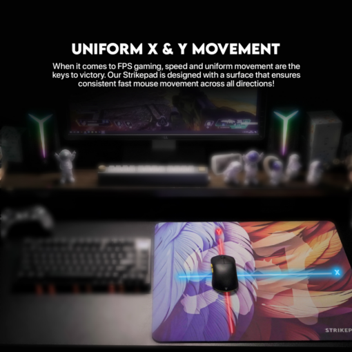 Podloga za mis Fantech MST491 Holographic Strikepad plava - Image 2