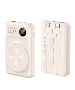 Power bank prenosiva baterija Magsafe REMAX Lecho Series RPP-527 PD 20W + QC 22.5W Fast Charging 10000mAh beli
