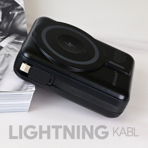 Power bank prenosiva baterija Oxpower PDW11 PD QC 22.5W 12000 mAh crna - Image 5