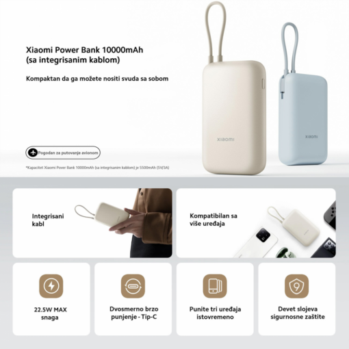 Power bank prenosiva baterija Xiaomi 10000 mAh bez - Image 4