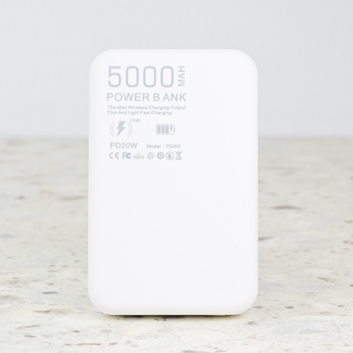Powerbank Magsafe PD W5 5000mAh bela - Image 3