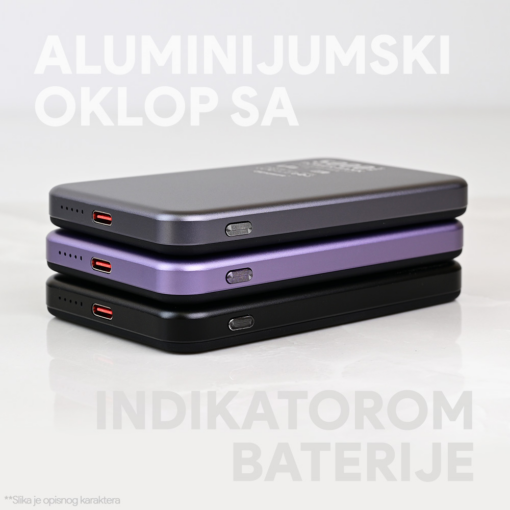 Powerbank Oxpower Magsafe PD W52 5000mAh crna - Image 3