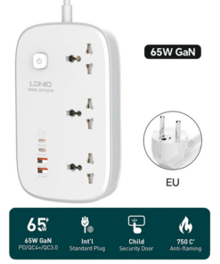 Produzni kabl LDNIO SC3416 EU 3 uticnice + 2xUSB QC 2xPD GaN 2m