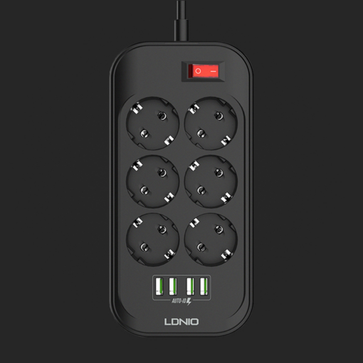 Produzni kabl LDNIO SE6403 6 uticnica 4xUSB 2.0m - Image 4