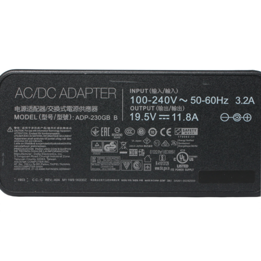 Punjac za laptop Asus 19.5V 11.8A (6.0*3.7) - Image 3